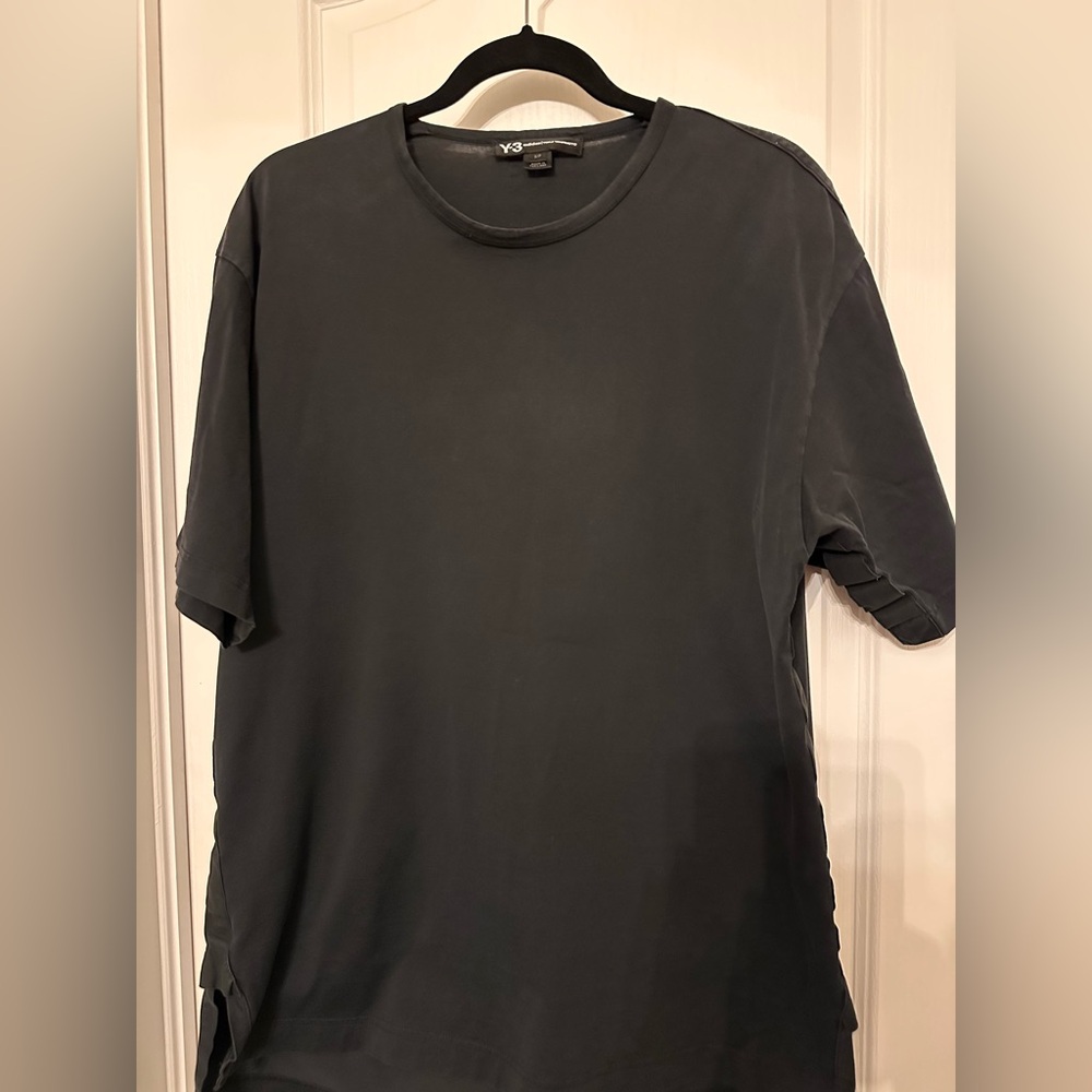 Y-3 Charcoal Short Sleeve Tee